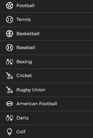 Wide Variety of Sports